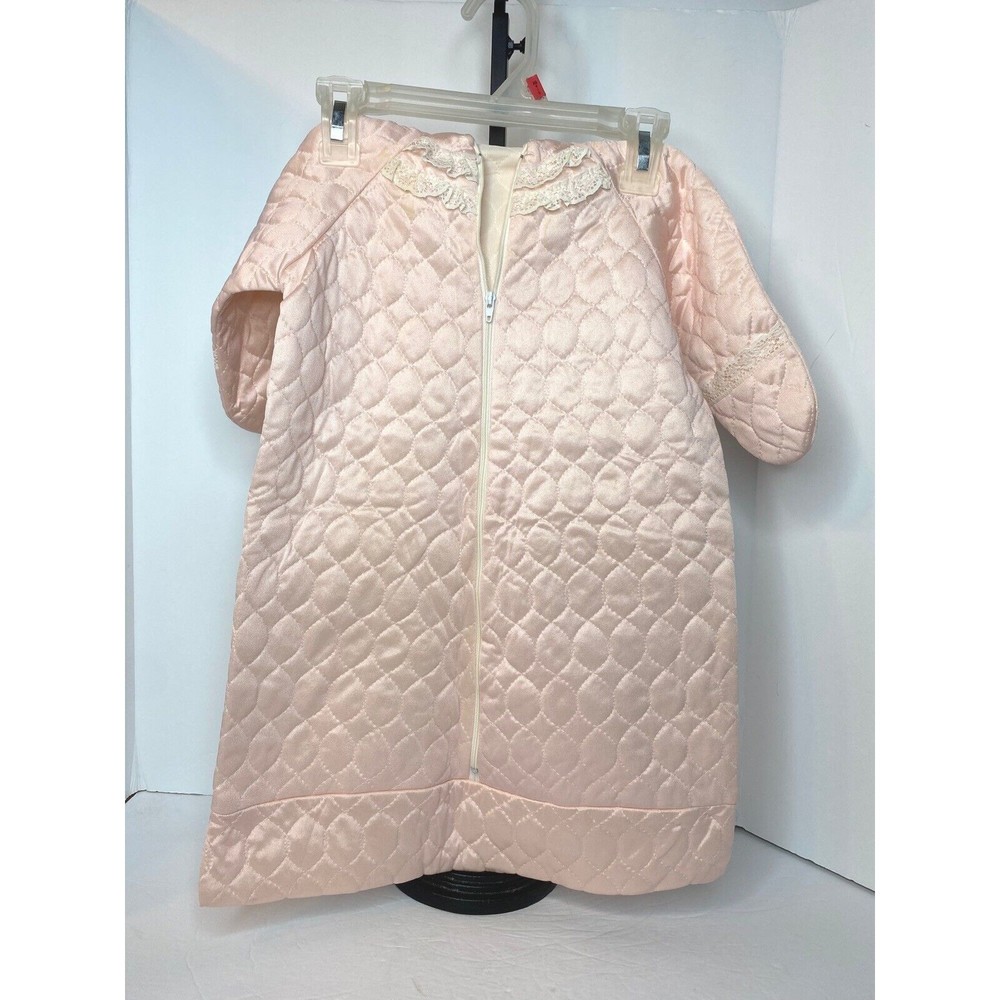 Vintage, Infant Swaddle Sleep Sack, Pink, Size 0-3 Months, Satin , Isaacson C
